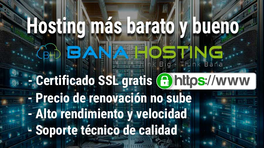 Hosting más barato y bueno